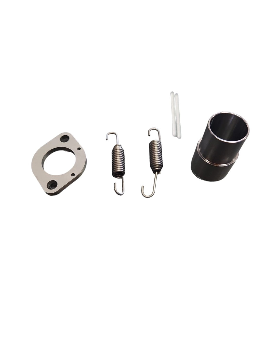 Boquilla adaptador escape TK con muelles y pletina pit bike