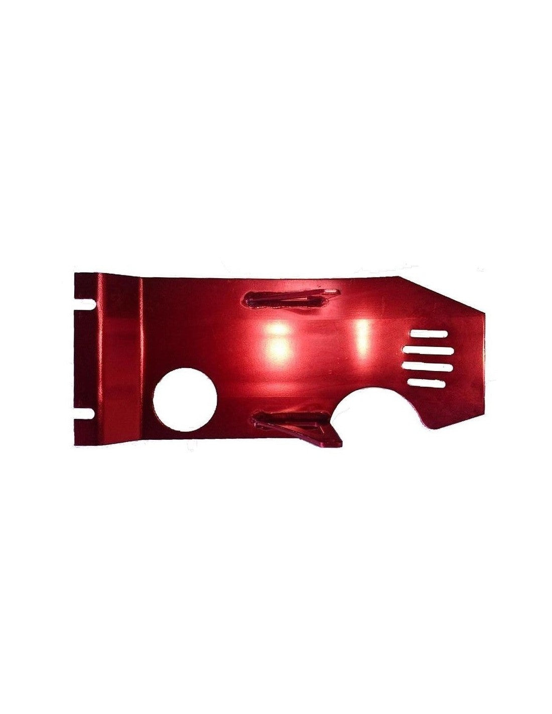 Cubrecarter en aluminio de color rojo pit bike