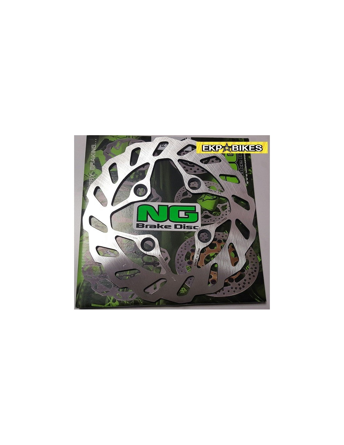 Disco de freno NG 180mm floreado 4 tornillos pit bike ref. BJR