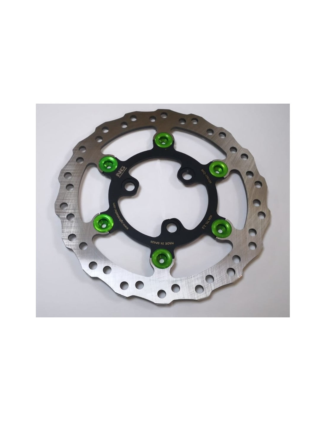 Disco de freno NG 225 mm  flotante 3 agujeros Llantas VMC y AYRTON KTM 65-85 CON SOPORTE ref. BMC