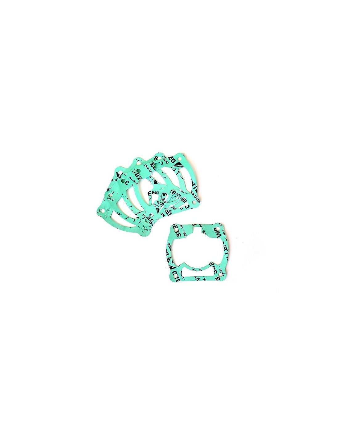 Juntas de base de cilindro 8.1 R1.8 100cc, color turquesa, espesor 0.20mm (n ° 5 piezas por paquete).