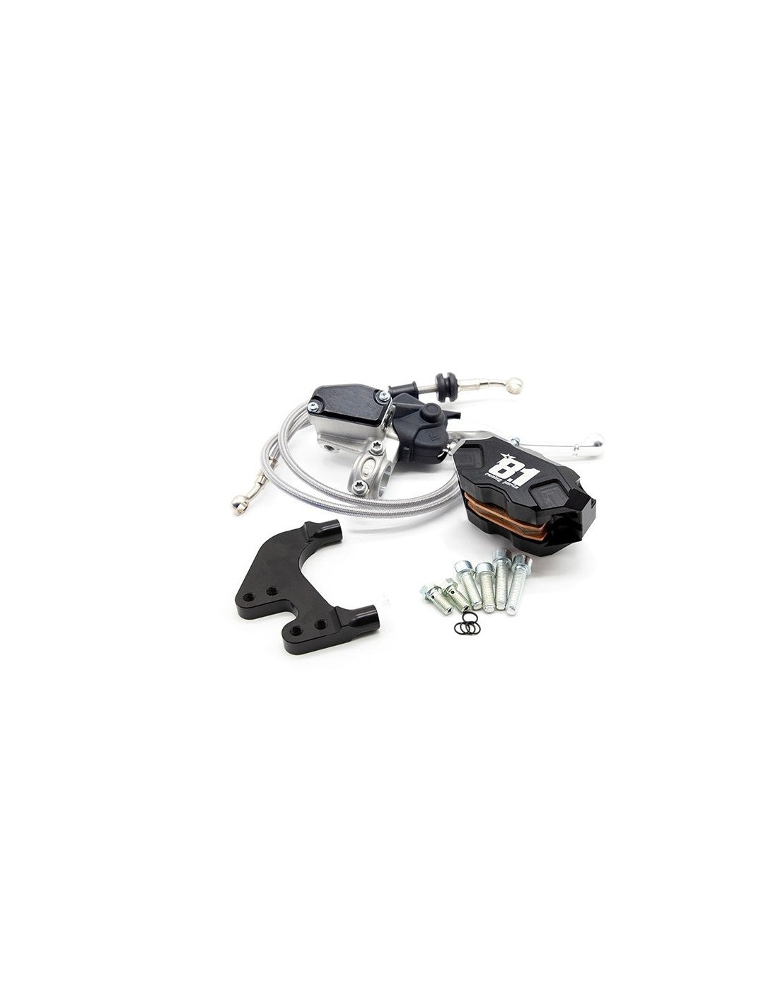 Kit completo de freno delantero 8.1 con pinza Hurricane para Yamaha Jog R / Aerox / Nitro, horquillas Paioli F33 y Stage6 R / T