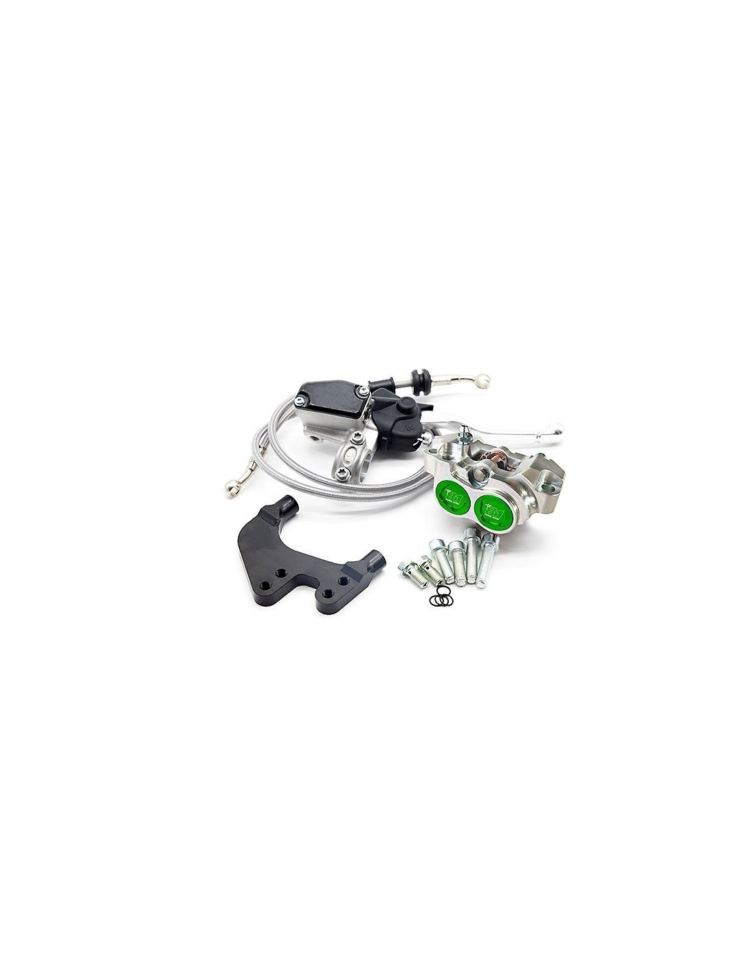 Kit completo de freno delantero 8.1 con pinza New Era para Yamaha Jog R / Aerox / Nitro, horquillas Paioli F33 y horquillas Stag