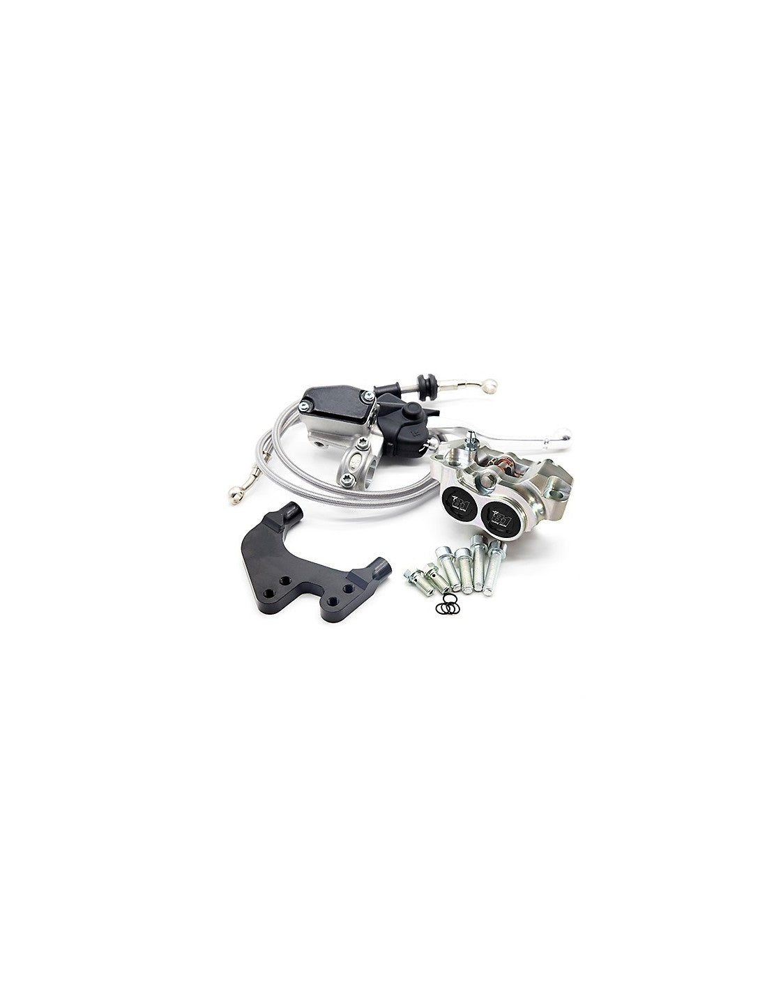 Kit completo de freno delantero 8.1 con pinza New Era para Yamaha Jog R / Aerox / Nitro, horquillas Paioli F33 y horquillas Stag