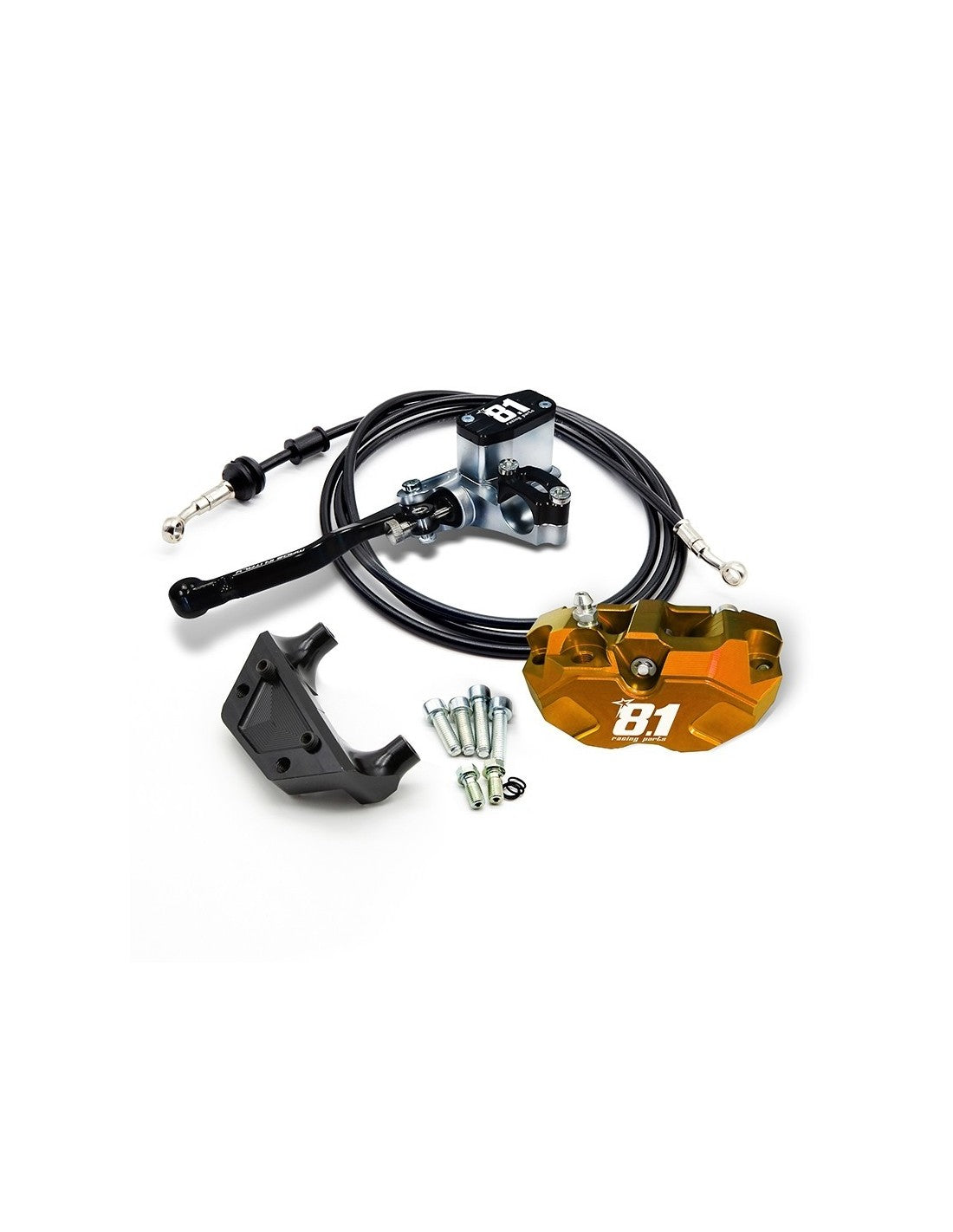 Kit de freno trasero comp. 8.1 con MC-11 + pinza tambor-disco Hurricane para Jog R / Aerox / Nitro / Phantom / Booster.