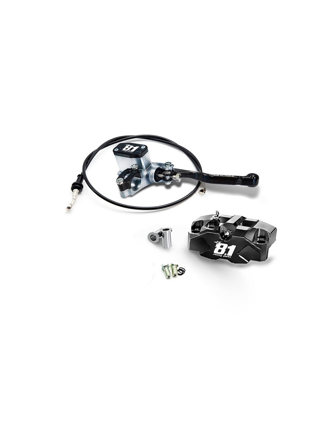Kit freno delantero comp. 8.1 con bomba MC-11 + pinza Hurricane 82mm + latiguillo para Pitbike