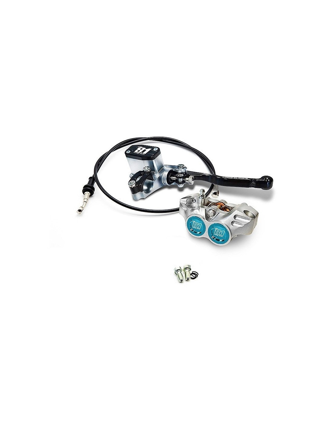 Kit freno delantero comp. 8.1 con bomba MC-11 + pinza New Era 84mm + latiguillo para Pitbike