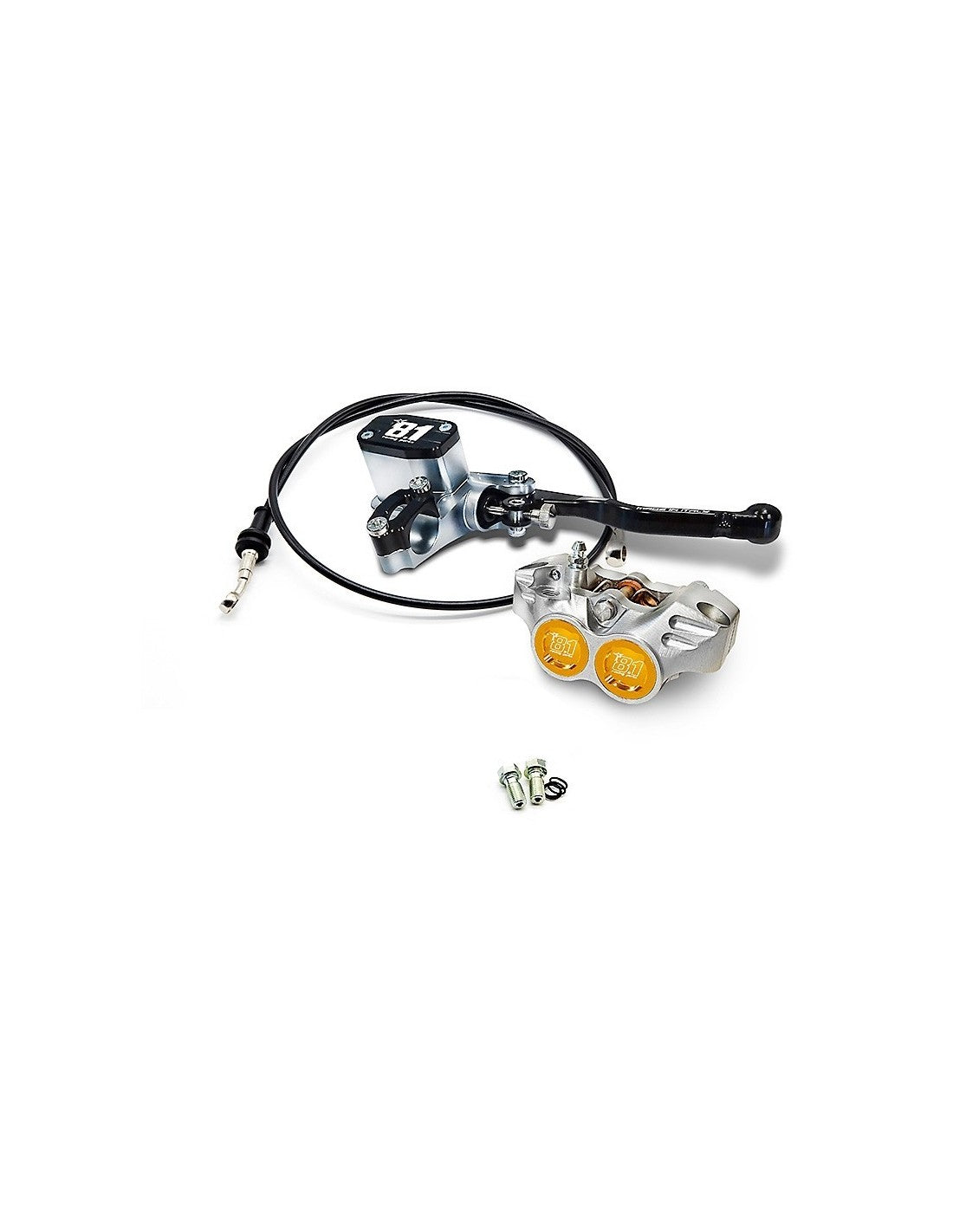 Kit freno delantero comp. 8.1 con bomba MC-11 + pinza New Era 84mm + latiguillo para Pitbike