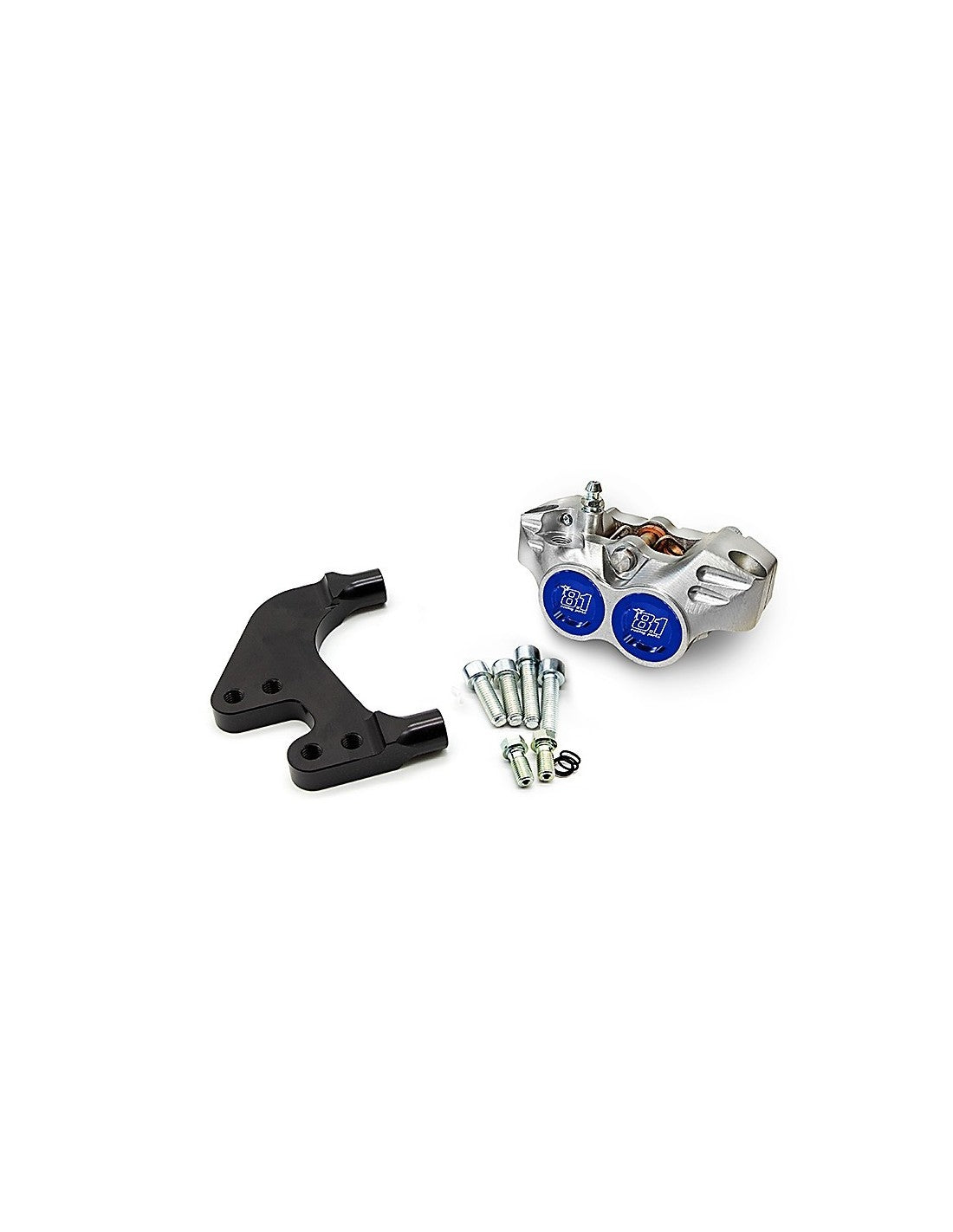 Kit parcial de freno delantero 8.1 con pinza New Era y soporte para Yamaha Jog R / Aerox / Nitro, horquillas Paioli F33 y Stage6