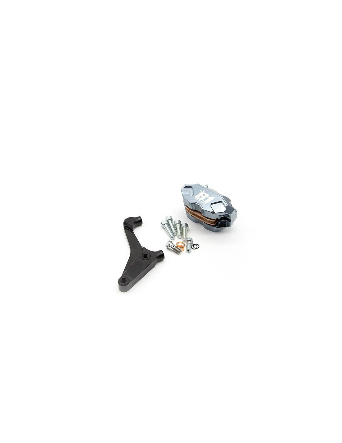 Kit parcial de freno trasero 8.1 con pinza Hurricane y soporte para bloques motor Minarelli brazo largo, disco, cilindro horizon
