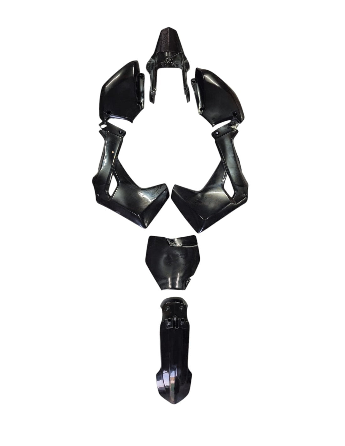 Kit plasticos PGR WAR 125 Y 140cc- Husqvarna Blanco o negro