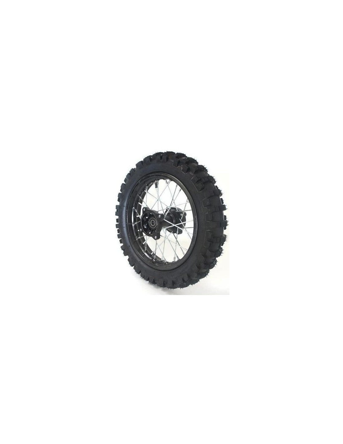 Rueda Completa trasera pit Bike cross 12" eje 15mm