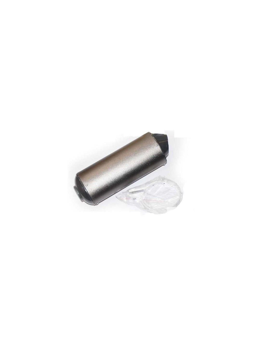Silencioso Oval Titanio pit bike 38MM