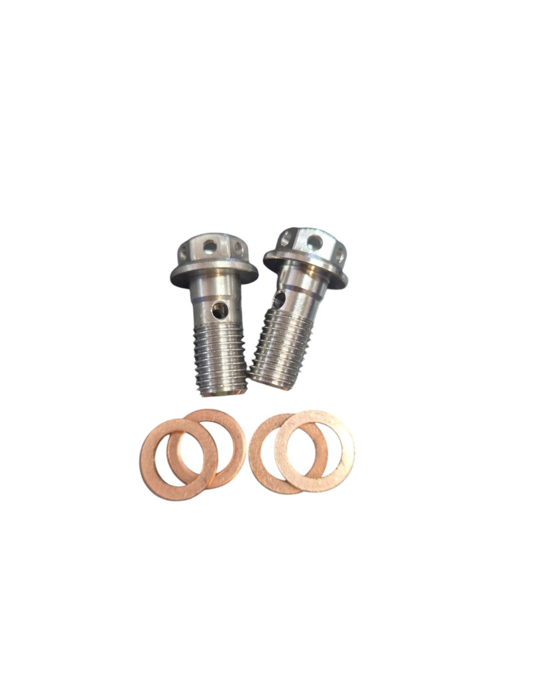 Tornillos Titanio Banjo racord 10mm Radiador o Motor pit bike (2 unidades)